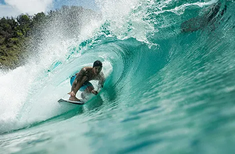 Medina getting barrelled