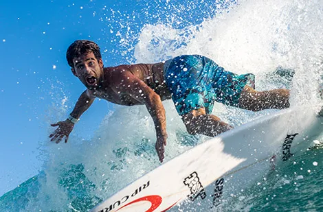 Mason Ho surfing for Rip Curl