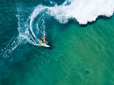 Mick Fanning surfing for Rip Curl