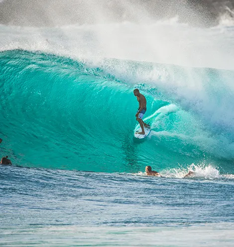 Mick Fanning getting barrelled